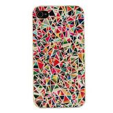 PC Multicolor Geometry Pattern Hard Case for iPhone 4/4S