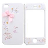 Full Body Case for iPhone 4/4S - Pink Ribbon & Cutie Bird