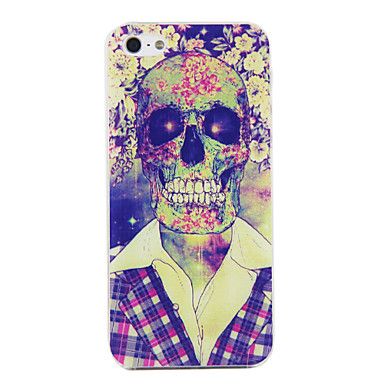 PC Skull in Suit Pattern Hard Case for iPhone 4/4S