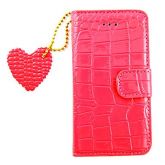 Leather Heart Pendant Full Body Case for iPhone 4/4S