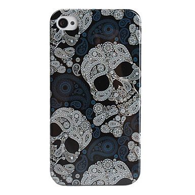 Cool Skull Style Protective Case for iPhone 4 and 4S (Gray)