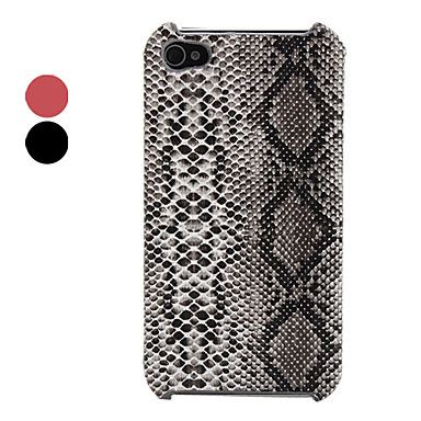 Snake Skin Pattern Style Lagging PU Leather Case for iPhone