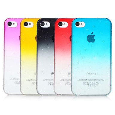 Bubbles Gradient Color Transparent Back Case for iPhone 4/4S