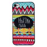 HAKUNA MATATA Coloured Drawing Pattern Black Frame PC Hard C