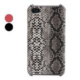 Snake Skin Pattern Style Lagging PU Leather Case for iPhone