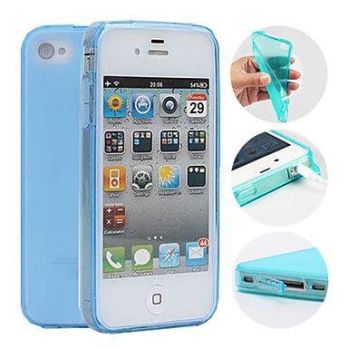 TPU Candy Color Protective Case for iPhone 4/4S(Assorted Col