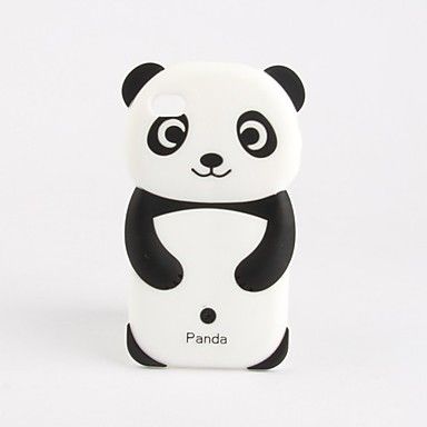 Lovely Panda Pattern Silicone Case for iPhone 4 and 4S