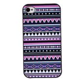 Purple Tones Coloured Drawing Pattern Black Frame PC Hard Ca