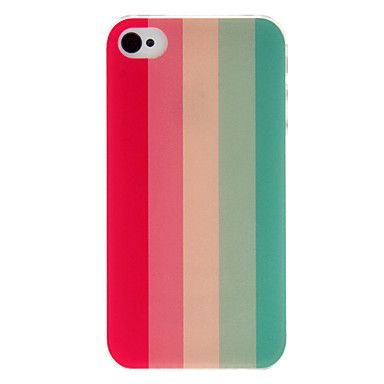 Colorful Vertical Lines Pattern Transparent Frame PC Case fo