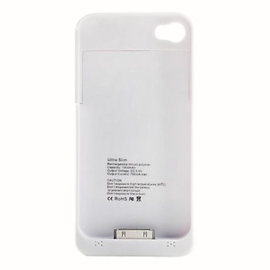 Ultra Slim External Battery with Case for iPhone 4 and